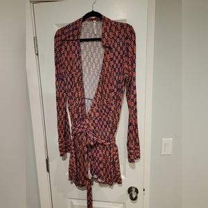 Free People wrap dress 70s inspired